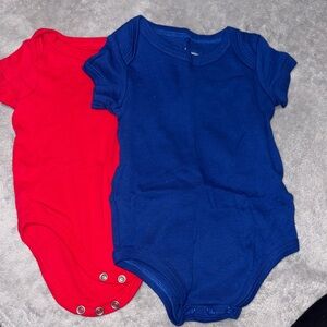 First Impressions Red and Blue Bodysuits